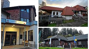 Neue Perspektiven für die Gastronomie in Unterkirnach: Für den Fohrenhof (links) wird noch ein Pächter gesucht, für den Sportlertreff ...