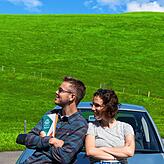 Finn Wilkesmann und Lene Haas auf Recherchetour für neue Übernachtungsmöglichkeiten.