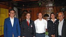 Viel Arbeit wird DRK-Ortsverein Aach (von links) Marcus Röwer (2. Vorsitzender), Matthias Specker (Bereitschaftsleiter), Dustin Bufkens ...
