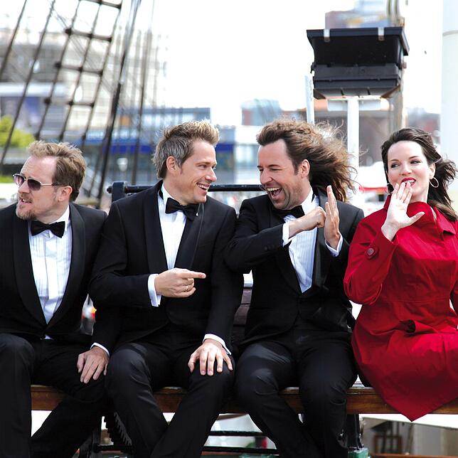 Die A-Cappela-Comedy-Gruppe LaLeLu tritt am 2. August im Großen Zelt auf.
