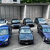 Die sieben aufgemotzten Schlitten, die aus dem Verkehr gezogen worden sind, stehen erst mal auf dem Hof der Kantonspolizei Aargau.