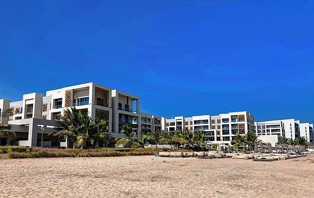 Das Hotel, in dem das DFB-Team im Oman wohnen wird.