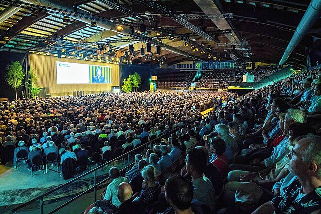 Ein Bild aus besseren Zeiten: 2019 war die Bodensee-Arena bei einer Versammlung der Thurgauer Kantonalbank noch dicht besetzt. ...