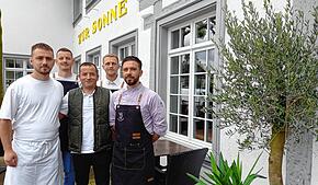Das neue Team im Ristorante zur Sonne am Hohgarten (von links): Arton Aliu, Pajtim und Agon Demiraj, Albetrit Agushi, Ergys Fugahini.