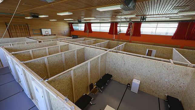 Blick über die 12 Wohneinheiten in der Buchenseehalle.