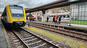 Massive Verspätungen und Zugausfälle gab es am Dienstag, 7. Januar, auf der Hochrheinstrecke, hier ein Bild vom Bahnhof Waldshut.