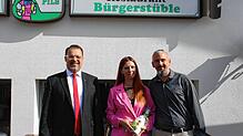 Nihal Kayali und Wolfram Schindler haben das Restaurant Bürgerstüble in der Wehratalhalle übernommen.