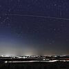 Die ISS hinterlässt eine helle Strichspur am Himmel über der Baar. Vom Fürstenberg aus lässt sich der nur wenige Minuten dauernde ...
