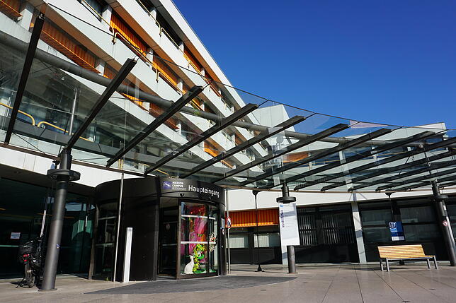 Das Klinikum Friedrichshafen, Haupthaus des Medizin-Campus Bodensee.