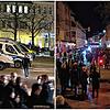 Während es in Ravensburg am Montagabend weitgehend ruhig blieb (links), versammelten sich in Friedrichshafen rund 3000 Demonstranten.