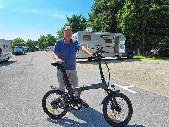 Michael Polke ist ein Fan vom französischen Verwalter des modernisierten Wohnmobilstellplatzes an der Offwiese.
