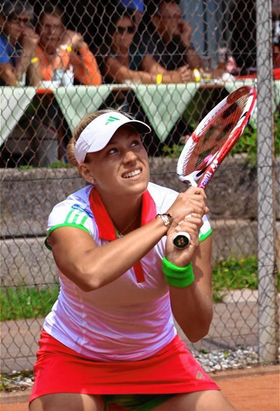 Angelique Kerber in Aktion in Radolfzell