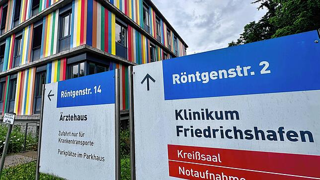 Das Ärztehaus auf dem Medizin Campus des Klinikums Friedrichshafen. Hier ist im zweiten Obergeschoss das Medizinische Versorgungszentrum ...