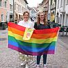 Silke Padova (links) und Aileen Hirt freuen sich auf das Festival der Vielfalt, das ganz im Zeichen der sexuellen Vielfalt und Toleranz ...