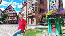 Rathaus, Marktbrunnen und die Fachwerkhäuser in der Innenstadt &ndash; eine tolle Kulisse, findet Susanne Bix. Die Geschäftsführerin des ...