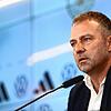 Bundestrainer Hansi Flick bei der Pressekonferenz zur Vorstellung des deutschen WM-Kaders.