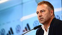 Bundestrainer Hansi Flick bei der Pressekonferenz zur Vorstellung des deutschen WM-Kaders.
