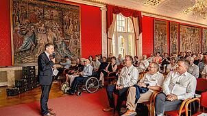 Krauchenwies Bürgermeister Jochen Spieß im Schloss Sigmaringen.