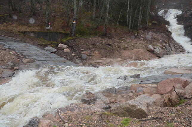 Nach dem Hochwasser im Januar 2018 war im Menzenschwander Hinterdorf eine Furt (Foto) im Rahmen des Hochwasserschutzes gebaut worden.
