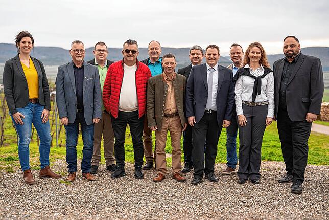 Die Kandidaten der Freien Wähler für den Waldshuter Kreistag, Wahlbezirk fünf (von links): Stefanie Cox-Kübler, Gerhard Gaiser ...