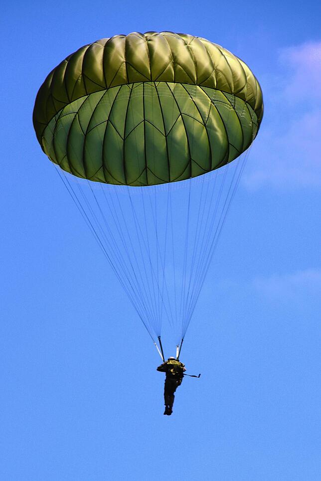Bild 6: Rund 400 Sprünge! Alle Bilder von der Übung der Bundeswehr-Fallschirmjäger vor Bodman-Ludwigshafen