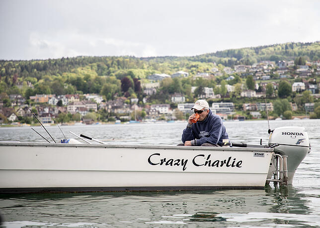 Bild 6: Mit dem Hecht-König von Konstanz auf Fischfang