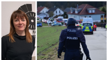 Katharina Lorey ist Professorin für Psychologie an der Hochschule der Polizei in Villingen-Schwenningen (links). Beim Polizeieinsatz am ...