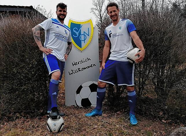 Marco Knobelspies (links) und Steffen Schneider vom SV Orsingen-Nenzingen.