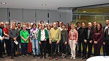 Die Vertreter von 30 Lauchringer Vereinen erhalten von der Sparkasse Hochrhein Spenden von den Verantwortlichen der Sparkasse Hochrhein ...