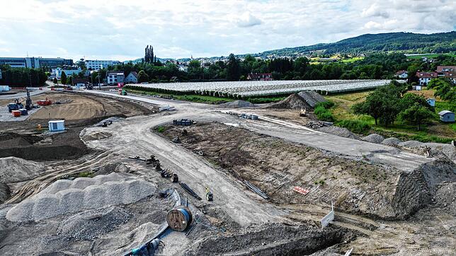Bild 9: Aktuelle Drohnenfotos: So sieht es auf der Baustelle an der gesperrten „Müllstraße“ aus