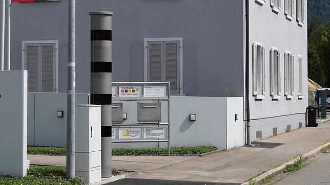 Der neue Blitzer an der Schulhausstraße in Bad Säckingen hat seit Aufstellung schon oft ausgelöst.