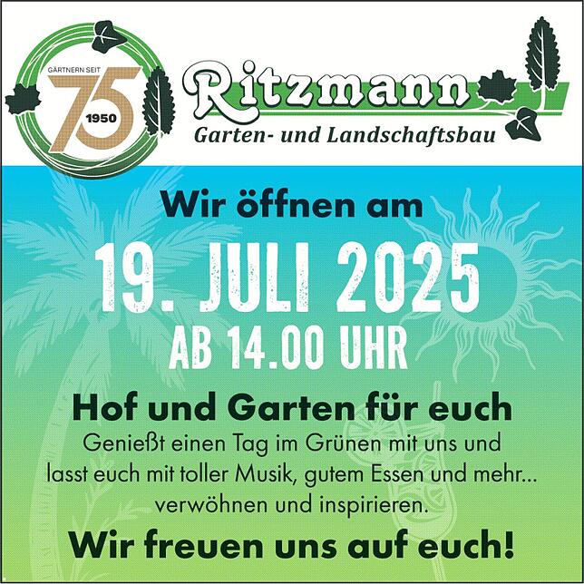 Bild 2: 75 Jahre Gartenbau Ritzmann: Handwerksbetrieb in der dritten Generation