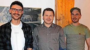 Das Dreier-Vorstandsteam Raphael Tröndle (von links), Dominik Seidler und Lukas Schlatter.