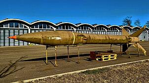 Diese nicht mehr funktionsfähige atomare Kurzstreckenrakete „Honest John“ wird eines der Leitexponate im geplanten Bundeswehrmuseum in ...