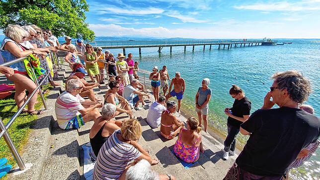 Besonders dass die Treppe am Strandbad ihn ihrer momentanen Form verschwinden soll, erregt die Gemüter.