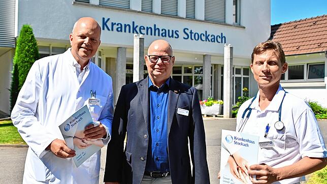 Von links: Jan Kewer, Geschäftsführer Michael Hanke und Nikolas Baur