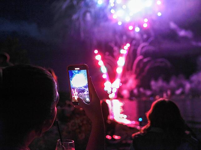 Bild 1: Bilder vom Feuerwerk beim Seehasenfest
