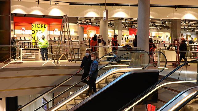 Ein erster Blick ins Innere des neuen Einkaufszentrum Cano in Singen kurz vor der Eröffnung.