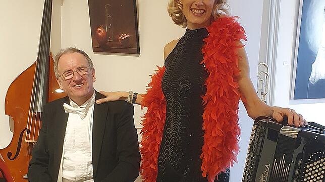 Christine Schmid und Florian Metz begeisterten mit ihrer Matinee in der Villa Berberich.