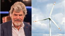 Windkraftgegner aus Owingen werben mit Name und Zitat von Bergsteiger Reinhold Messner für eine Veranstaltung am kommenden Samstag. Der ...