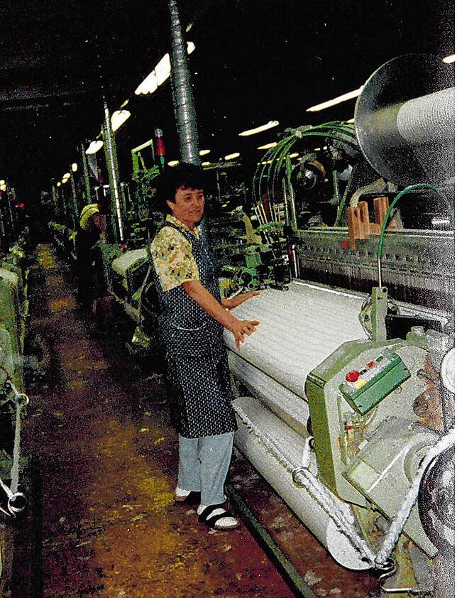 Die Weberin Pasqualina Bibbo Mitte der 1980er Jahre: Wehr wurde dank der Arbeit in der Brennet ihre zweite Heimat.