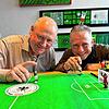 Die Cousins Mathias (links) und Jochen Mieg sind die Geschäftsführer der Tipp-Kick-GmbH in Schwenningen. Jetzt freuen sie sich auf den ...
