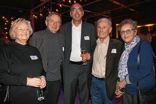 Die ehemalige CDU-Gemeinderätin Rita Mosel, Alfred Mosel, Peter Kaiser, CDU-Gemeinderat und OB-Stellvertreter, sowie Alt-Gemeinderat ...
