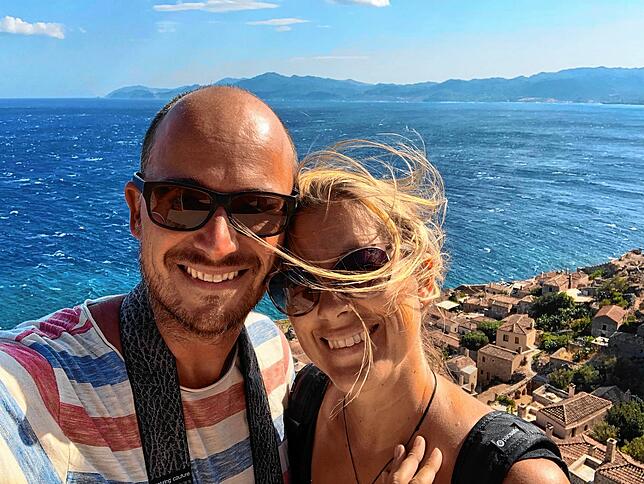 Tanja und Armin Vogelsang sind am Ziel ihrer Reise angekommen, die in Niedereschach begonnen hat.