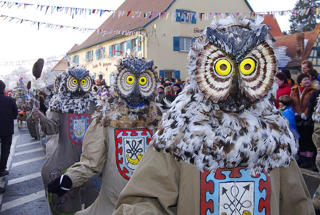 Sie dürfen bei der Fasnet in Pfohren natürlich nicht fehlen: die Schnufer.