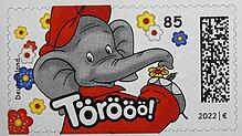 Törööö! Die Benjamin Blümchen-Briefmarke, 85 Cent das Stück.