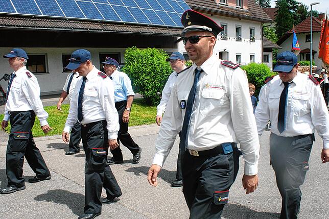 Bild 31: Gute Laune beim Bezirksmusikfest in Lausheim