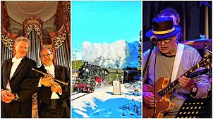 Vom festlichen Konzert im Villinger Münster über eine Dampflokfahrt durch den Schwarzwald bis hin zum Auftritt von Ede&lsquo;s Bluesgang ...