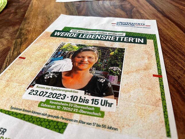 Die Aktion wird zusammen mit der Stammzelldatei des Freiburger Universitätsklinikums veranstaltet.