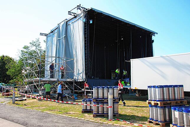 2018 wurde auf dem Freigelände erstmals eine Bühne für zwei Open-Air-Konzerte aufgebaut. (Archivbild)